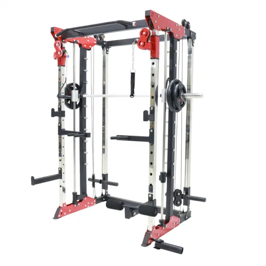 Cage de Squat de support de musculation commerciale, acier Q235, poids utilisateur maximum de 180, modèle 005, équipement de Fitness multi-salle de sport